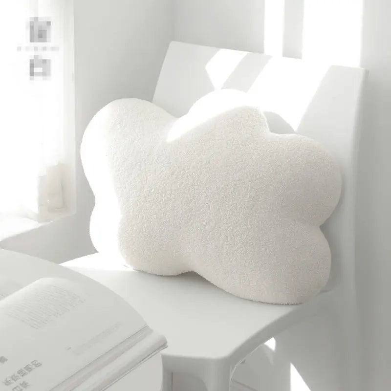 Cozy Cream Bouclé Cloud Accent Pillow - Image 7
