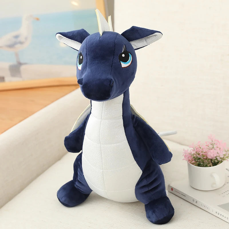 Cute Dragon Plush Toys in Pink and Navy Blue - Image 7