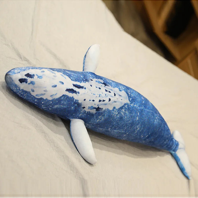 Mottled Blue Whale Body Pillow Plush - Image 5