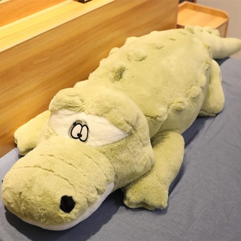 Oversized Pink Plush Alligator Pillow - Image 5