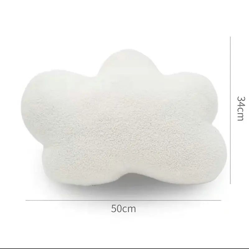 Cozy Cream Bouclé Cloud Accent Pillow - Image 3