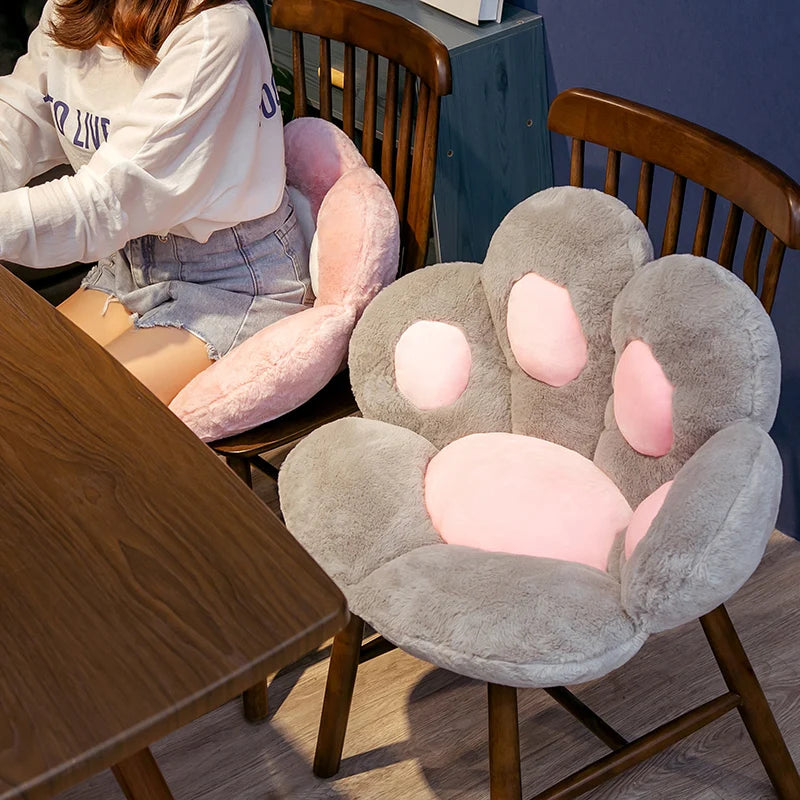 Soft Fluffy Animal Paw Floor Seat Cushion - Image 3