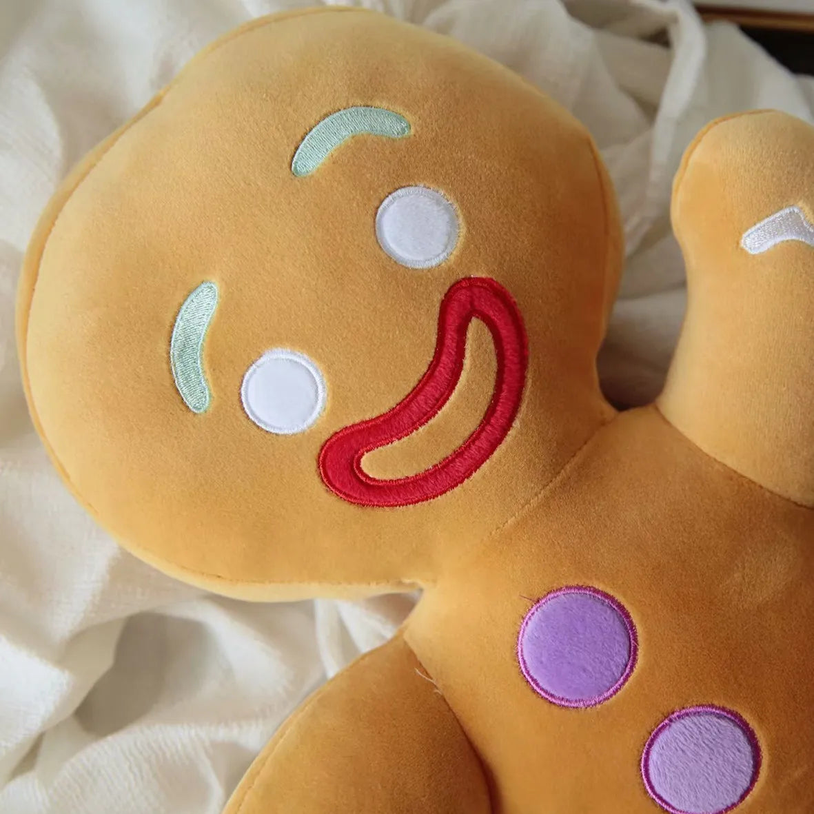 Gingy Gingerbread Man Plush Toy with Icing Details - Image 4
