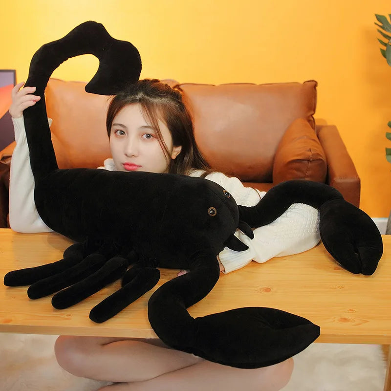 Soft Black Scorpion Plush Pillow - Image 3