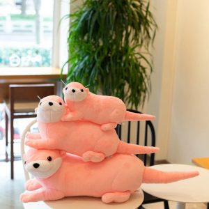 Cute Pink Otter Plush Toy