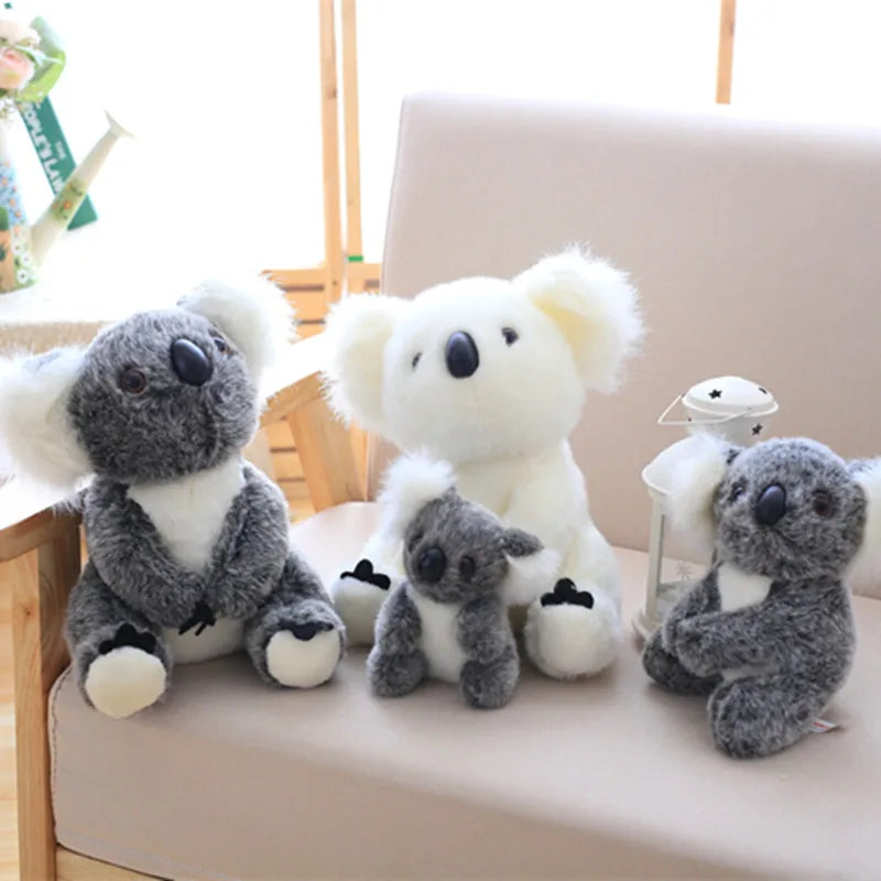 White Koala Plush with Baby Joey - Image 5