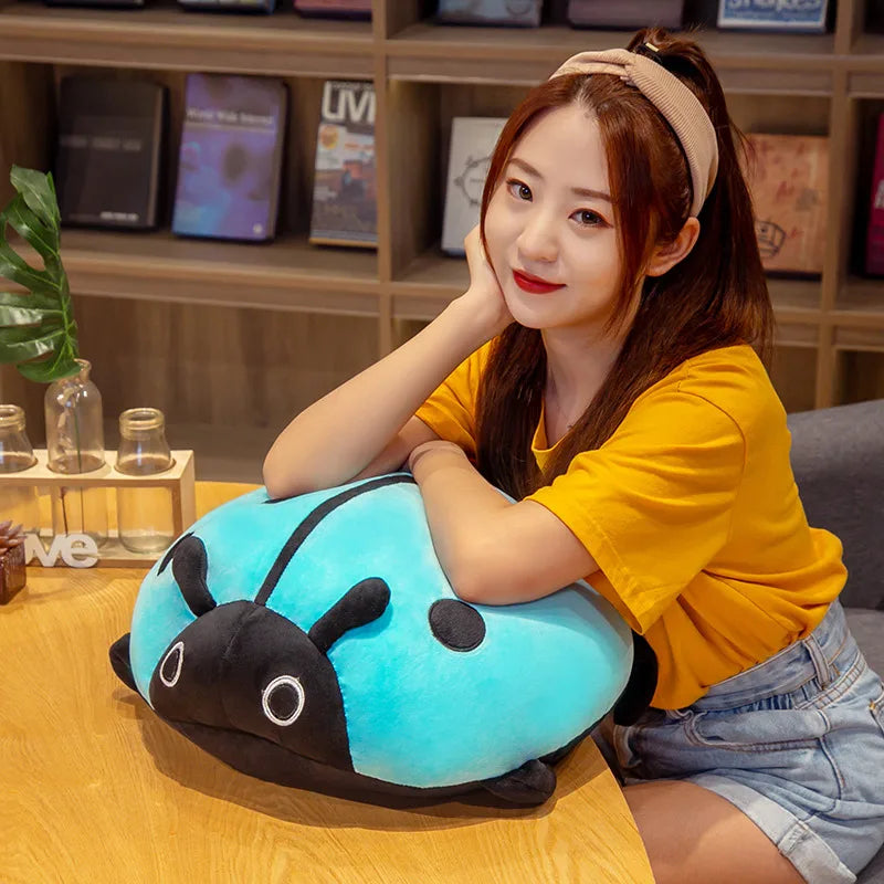 Oversized Soft Plush Ladybug Pillow - Image 4