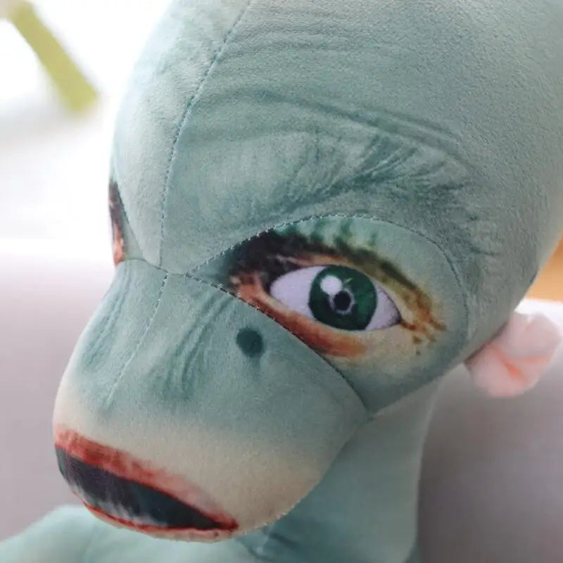 Quirky Blue-Green Alien Plush Stuffed Toy - Image 3