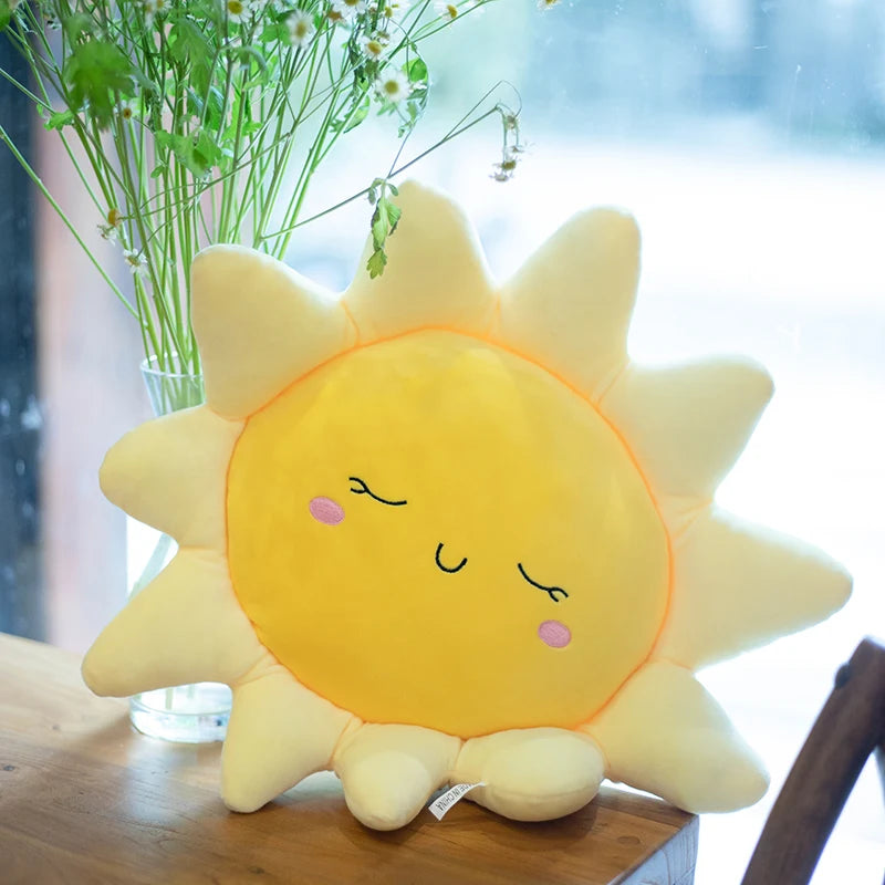 Kawaii Sun and Cloud Plush Cushion Set - Image 2
