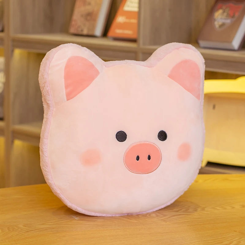 Adorable Grey Shiba Inu Face Plush Pillow - Image 6