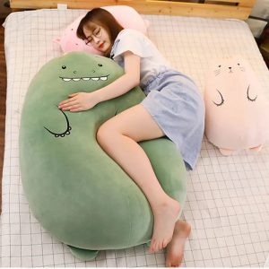 Oversized Green Monster Plush Cuddle Pillow