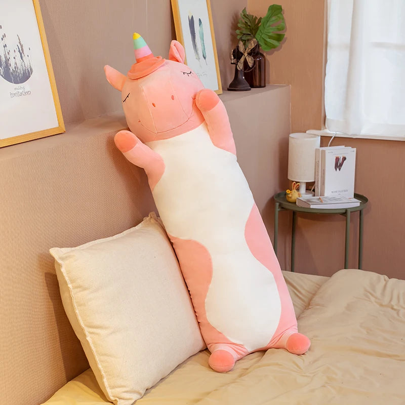 Soft Pink Fox Body Pillow with Paw Print - Image 8