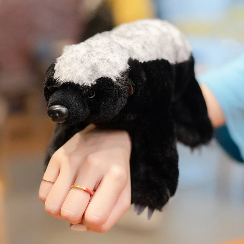 Black and White Honey Badger Plush Toy - Image 3