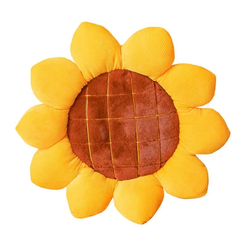Sunflower Yellow Plush Chair Cushion - Image 7