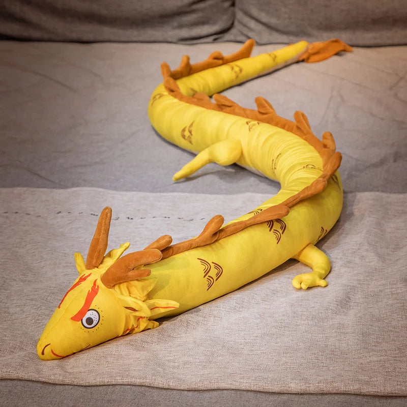 Long Colorful Dragon Plush Body Pillow - Image 5