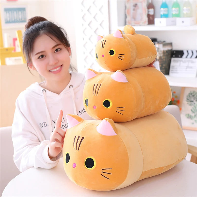 Cute Round Cat Plush Toy - Image 3