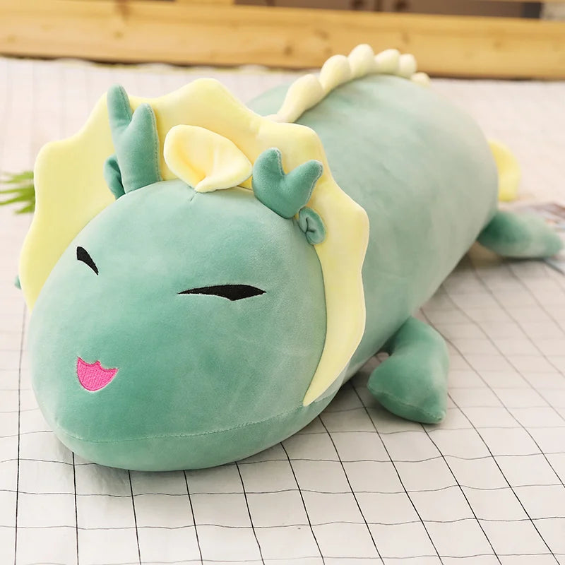 Cute Mint Green Dragon Plush Body Pillow - Image 5