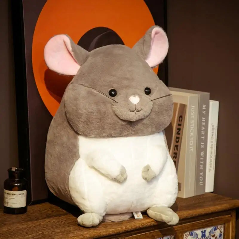 White Chubby Chinchilla Plush Toy - Image 5