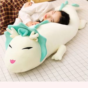 Cute Mint Green Dragon Plush Body Pillow