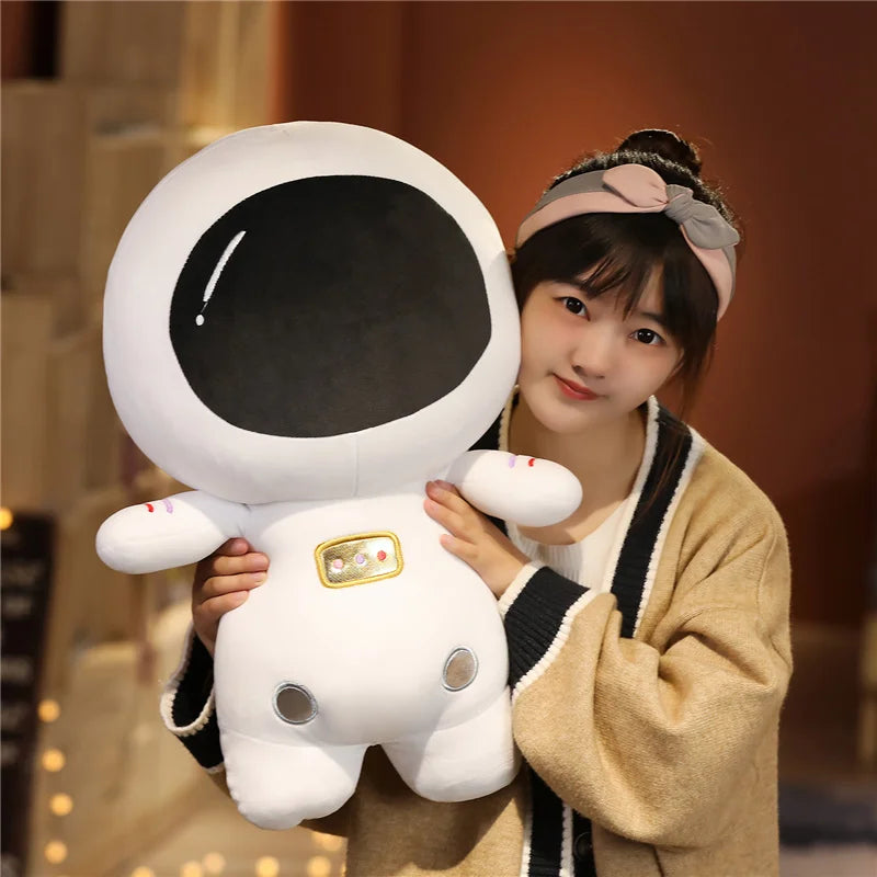 White Astronaut Plush Toy with Gold Patches - Image 4