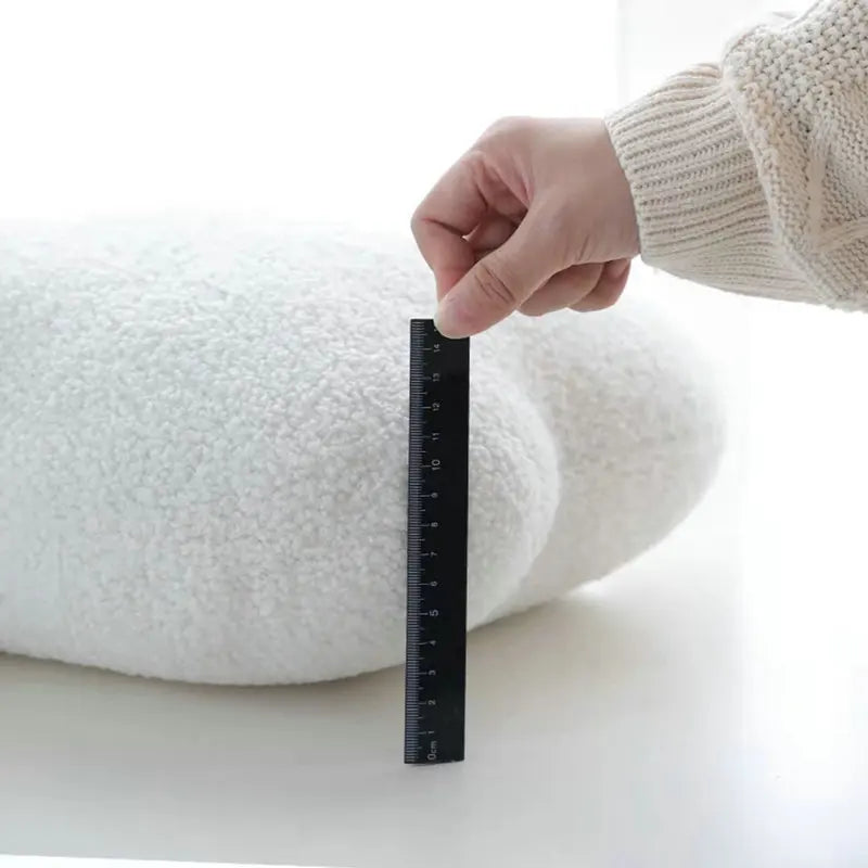 Cozy Cream Bouclé Cloud Accent Pillow - Image 5