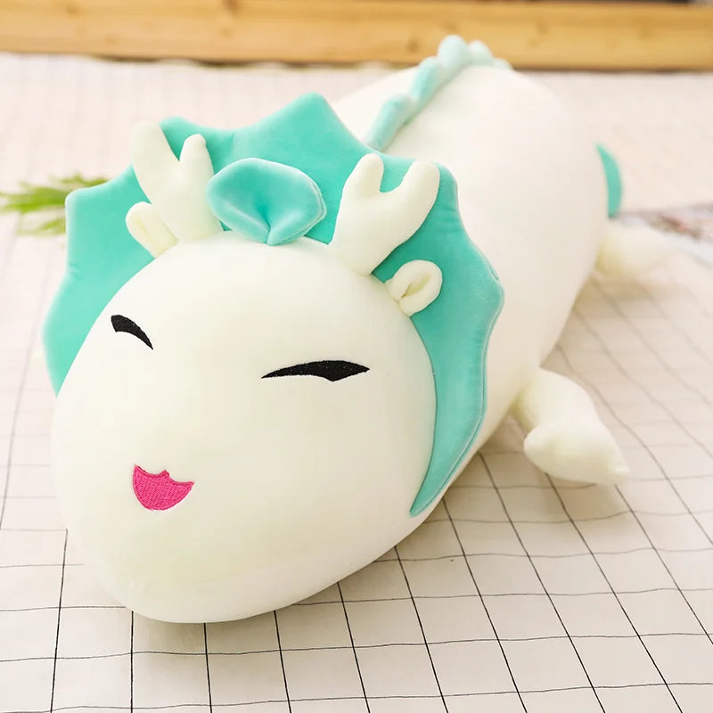 Cute Mint Green Dragon Plush Body Pillow - Image 6