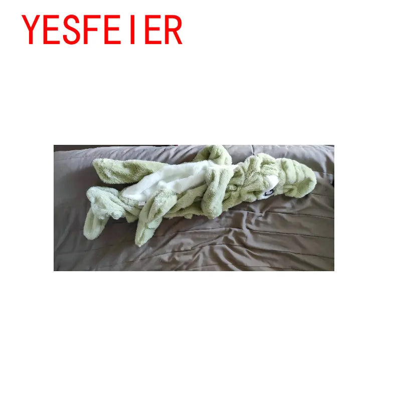 Oversized Olive Green Crocodile Plush Toy - Image 5