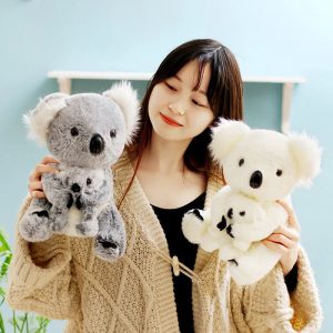Adorable Koala Parent and Baby Plush