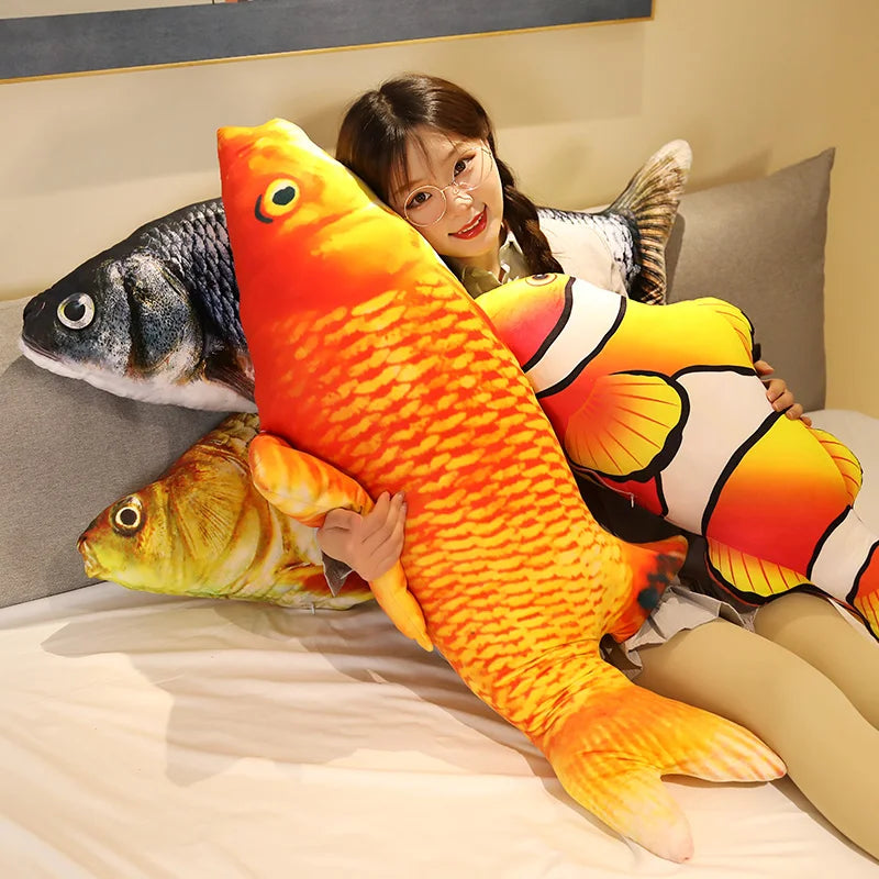 Realistic Koi Fish Body Pillow