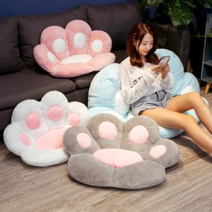Soft Fluffy Animal Paw Floor Seat Cushion