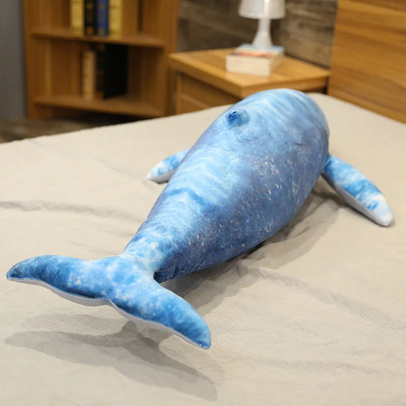 Mottled Blue Whale Body Pillow Plush - Image 4