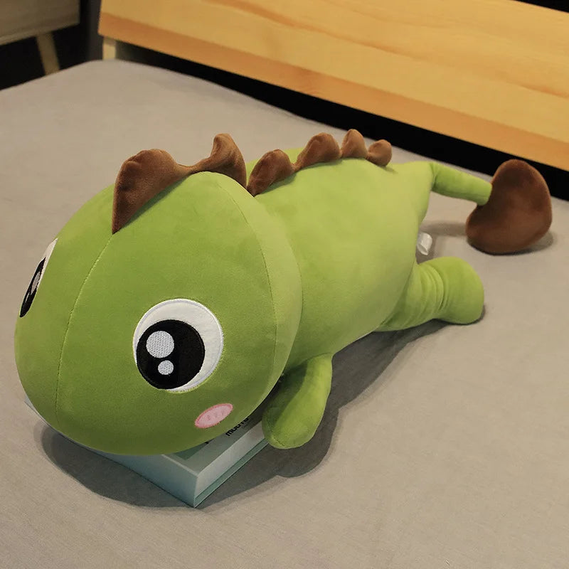 Cute Green Dinosaur Plush Body Pillow - Image 8