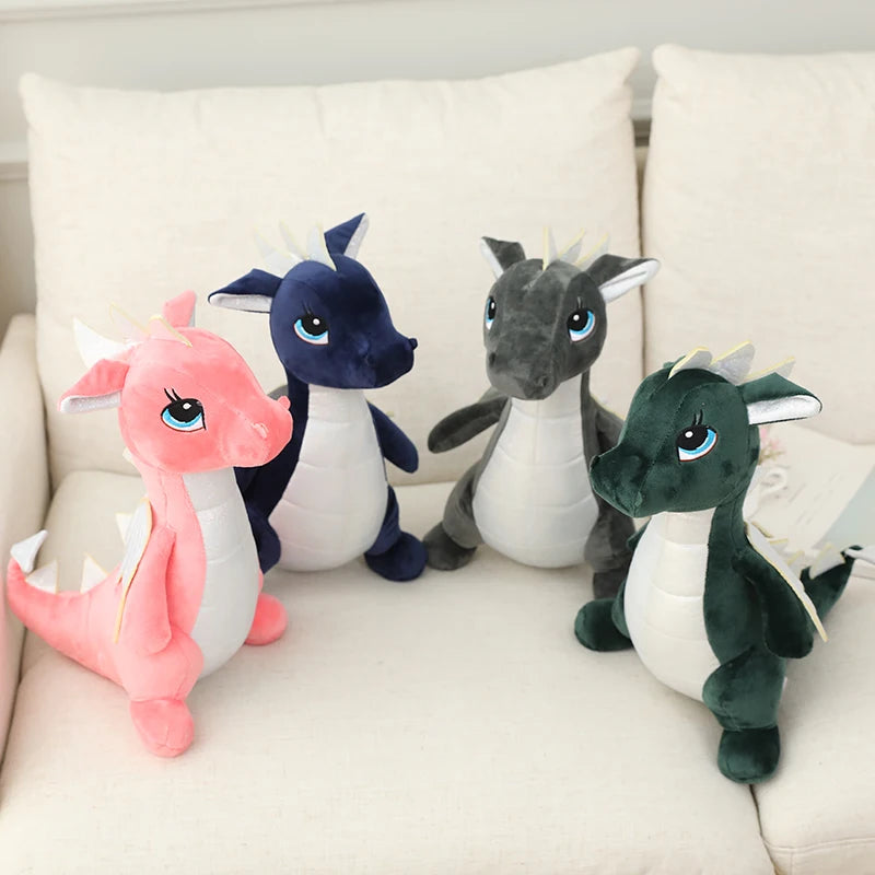 Cute Dragon Plush Toys in Pink and Navy Blue - Image 4