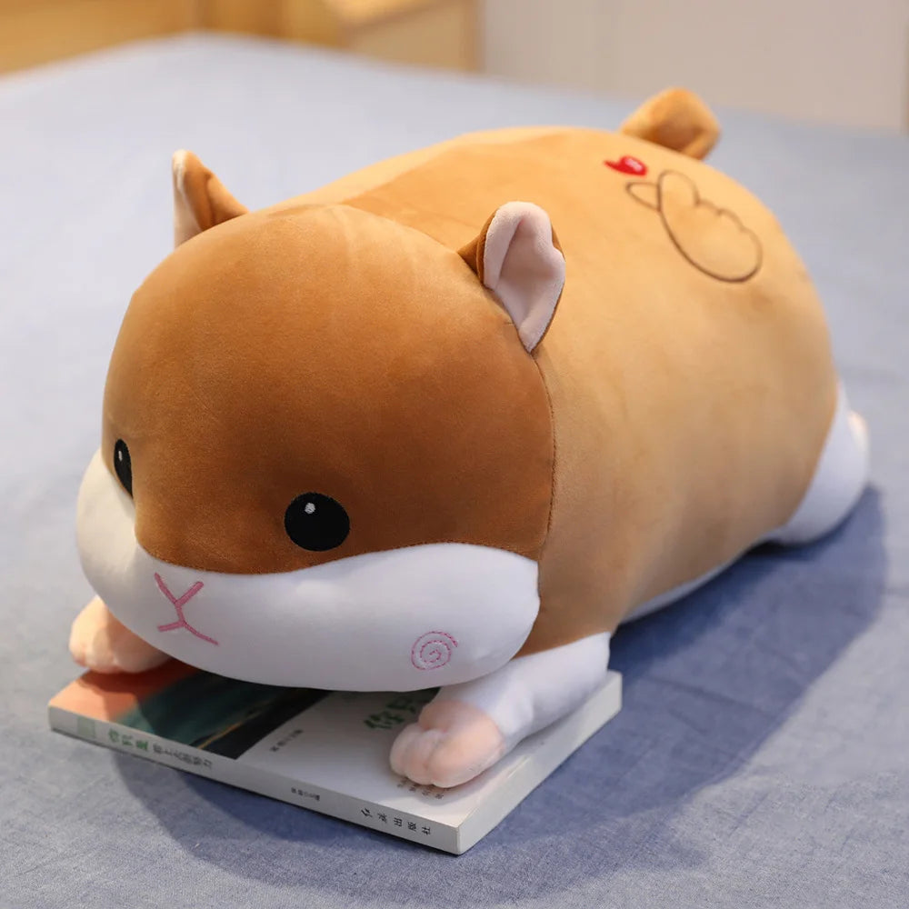 Oversized Sleeping Pink Pig Plush Pillow - Image 12