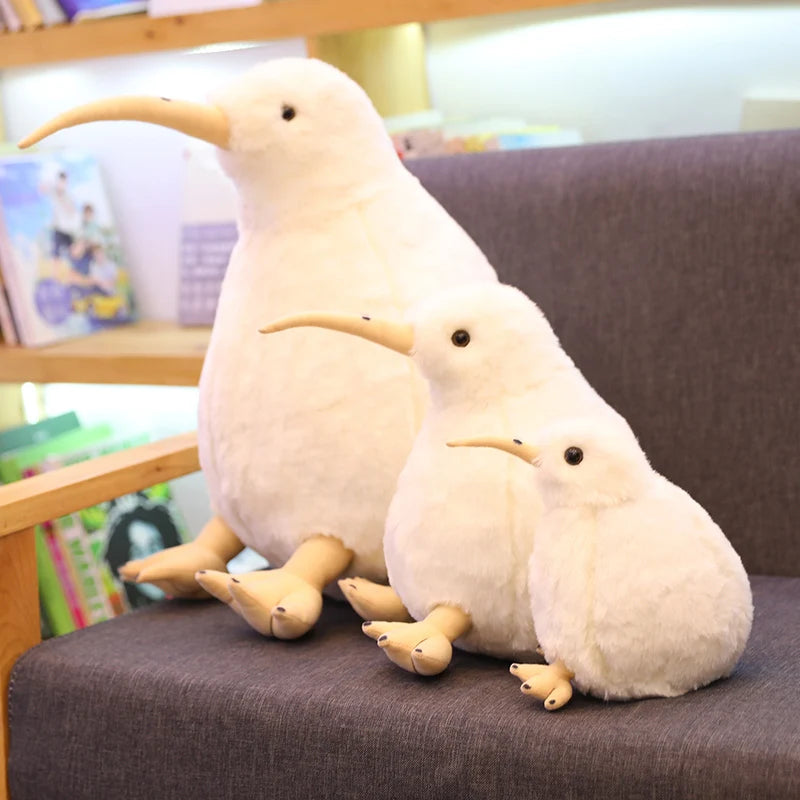 Soft Kiwi Bird Plush Toy with Long Beak - Image 3
