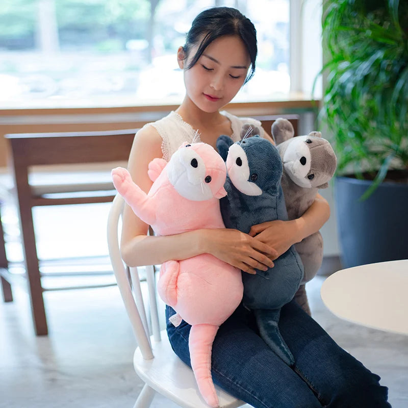 Cute Pink Otter Plush Toy - Image 2