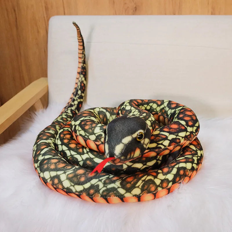 Soft Coiled Realistic Snake Plush Toy - Image 11