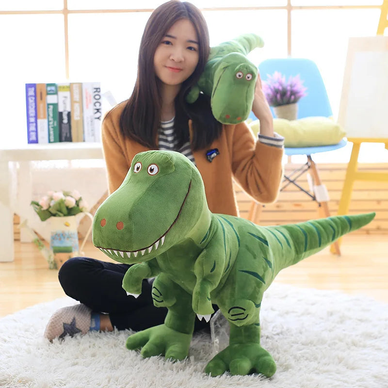 Soft Green T-Rex Dinosaur Plush