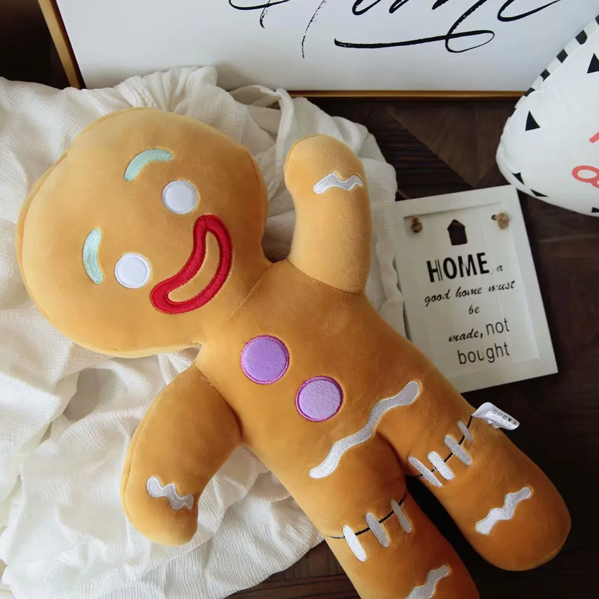 Gingy Gingerbread Man Plush Toy with Icing Details - Image 3