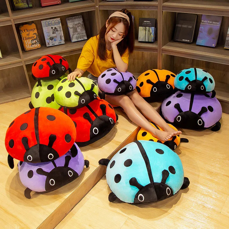 Oversized Soft Plush Ladybug Pillow - Image 6