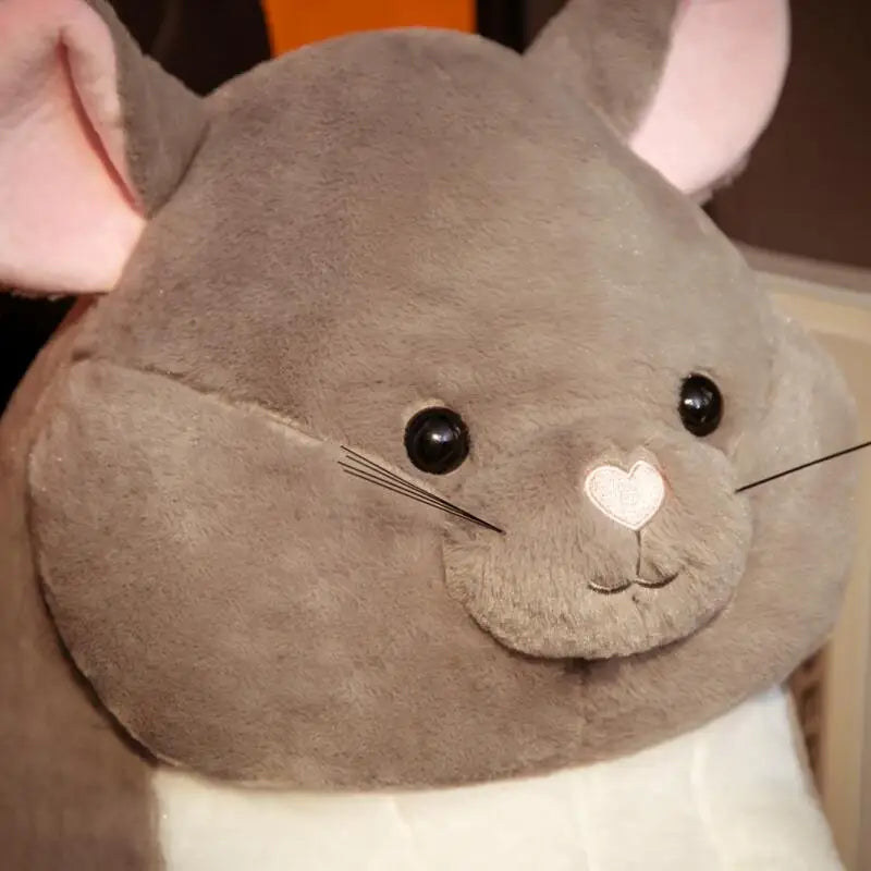 White Chubby Chinchilla Plush Toy - Image 3