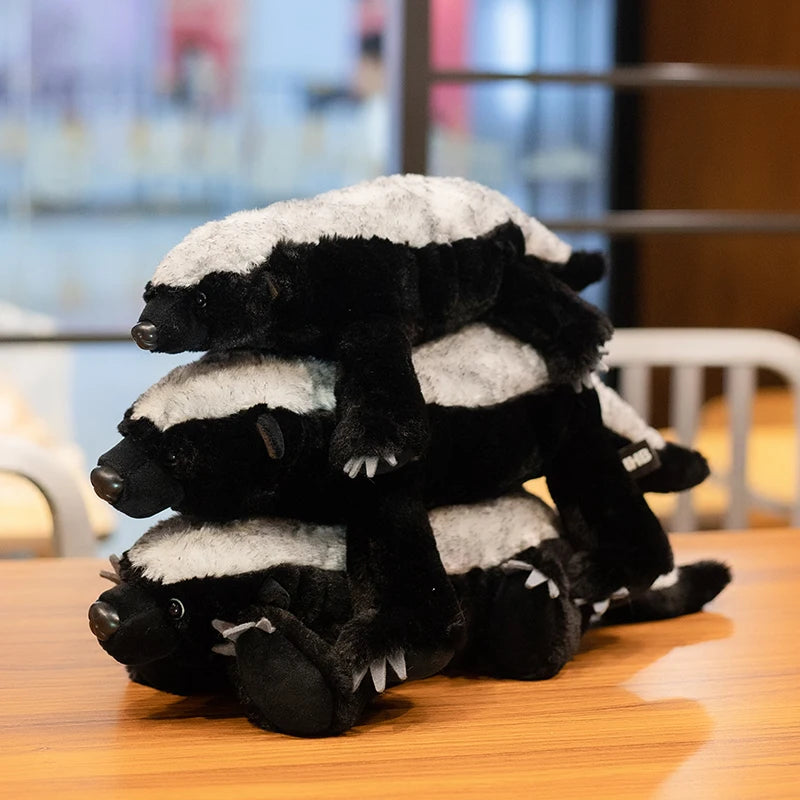 Black and White Honey Badger Plush Toy - Image 6