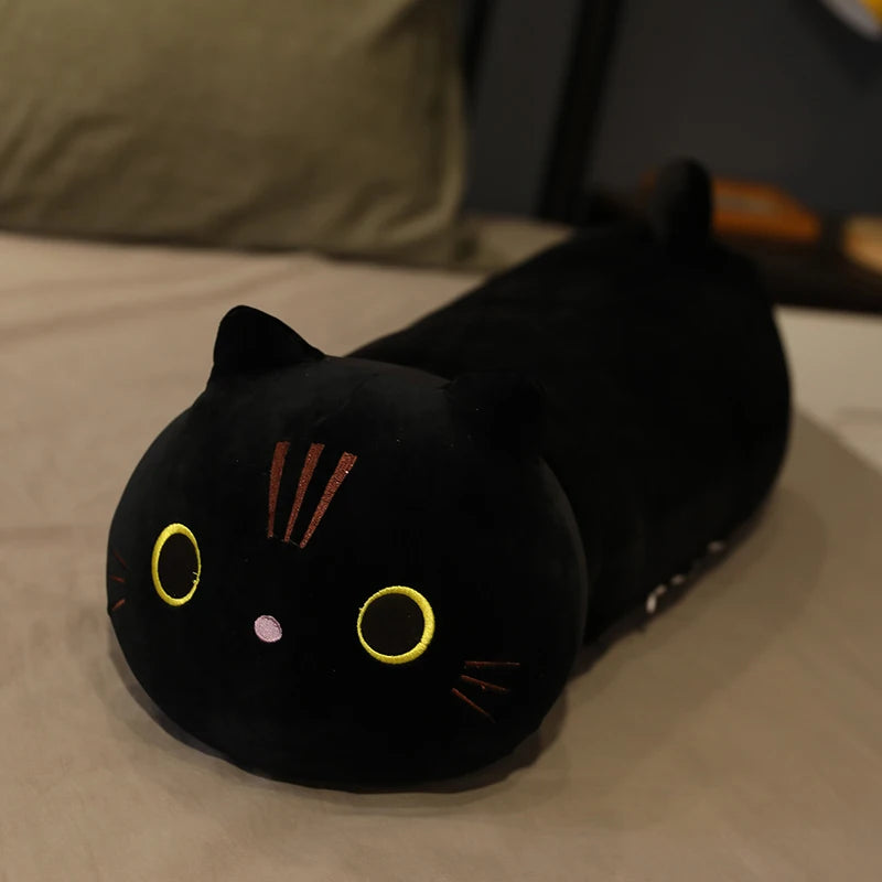Cute Grey Long Cat Plush Pillow - Image 9