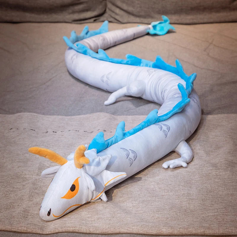 Long Colorful Dragon Plush Body Pillow - Image 6