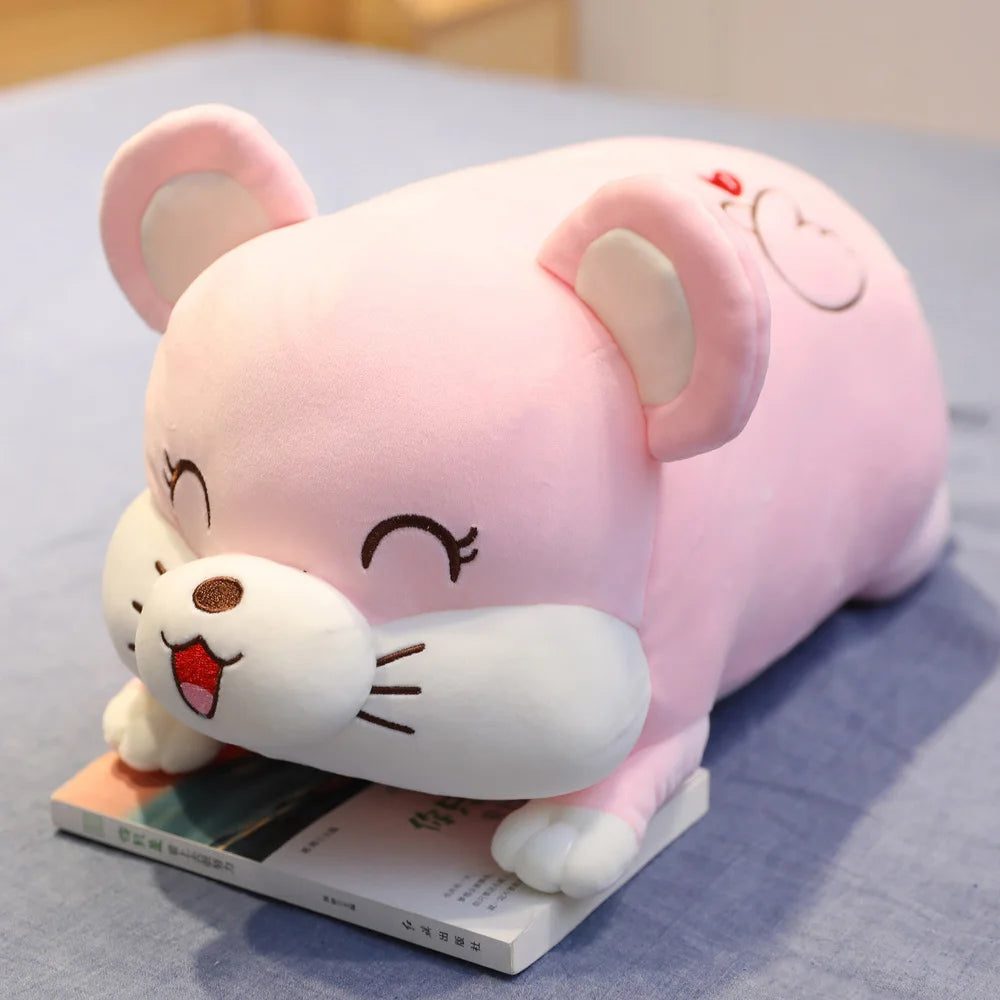 Oversized Sleeping Pink Pig Plush Pillow - Image 11