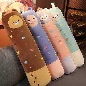 Cute Animal Plush Bolster Pillow with Sprinkles
