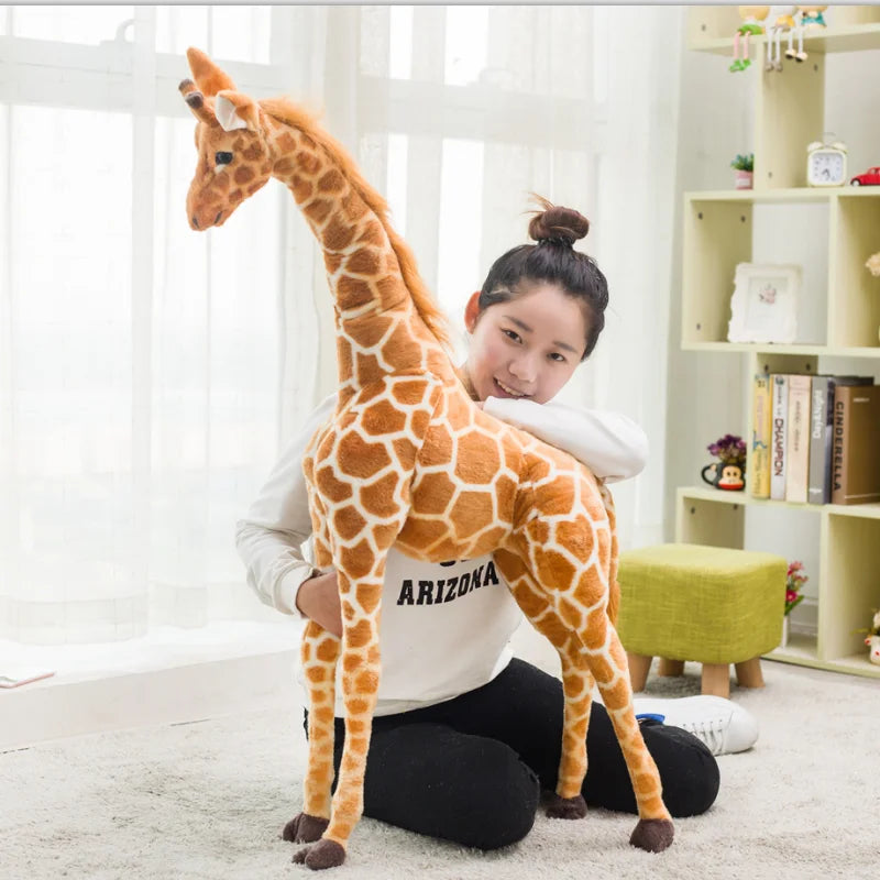 Tall Tan Spotted Giraffe Plush Toy - Image 6