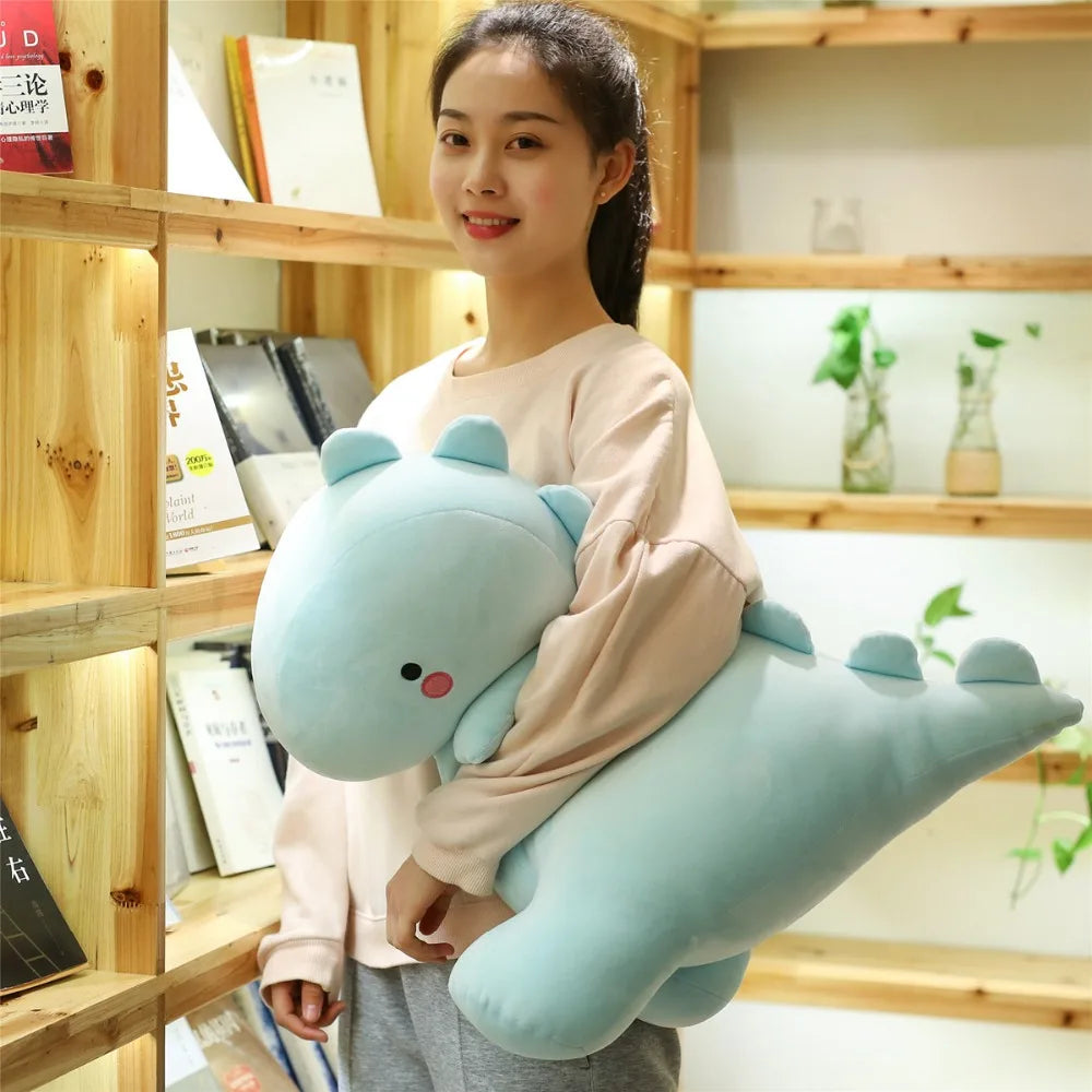 Oversized Soft Pastel Blue Dragon Plushie - Image 4