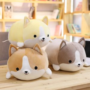 Chubby Tan and White Corgi Plush Pillow