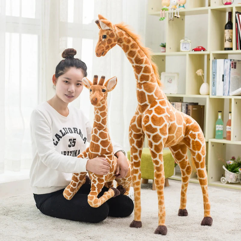 Tall Tan Spotted Giraffe Plush Toy - Image 4